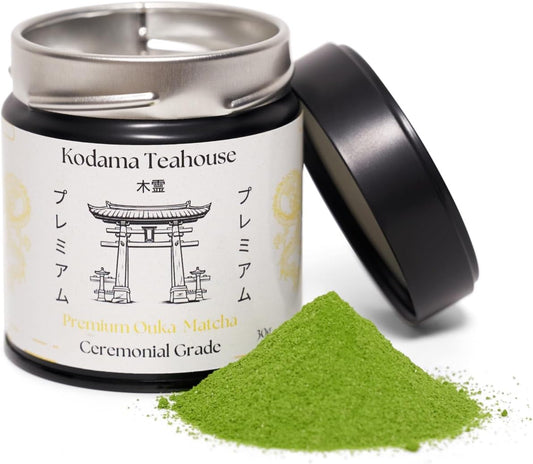 Premium Ouka Blend | Ceremonial Grade Japanese Matcha Powder (30g) | Our Strongest and Richest Flavour | Picked at First Harvest | Imported from Kyoto, Japan